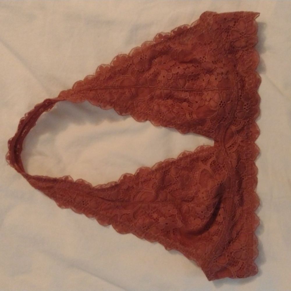 Free People Bra-let size large rust lace